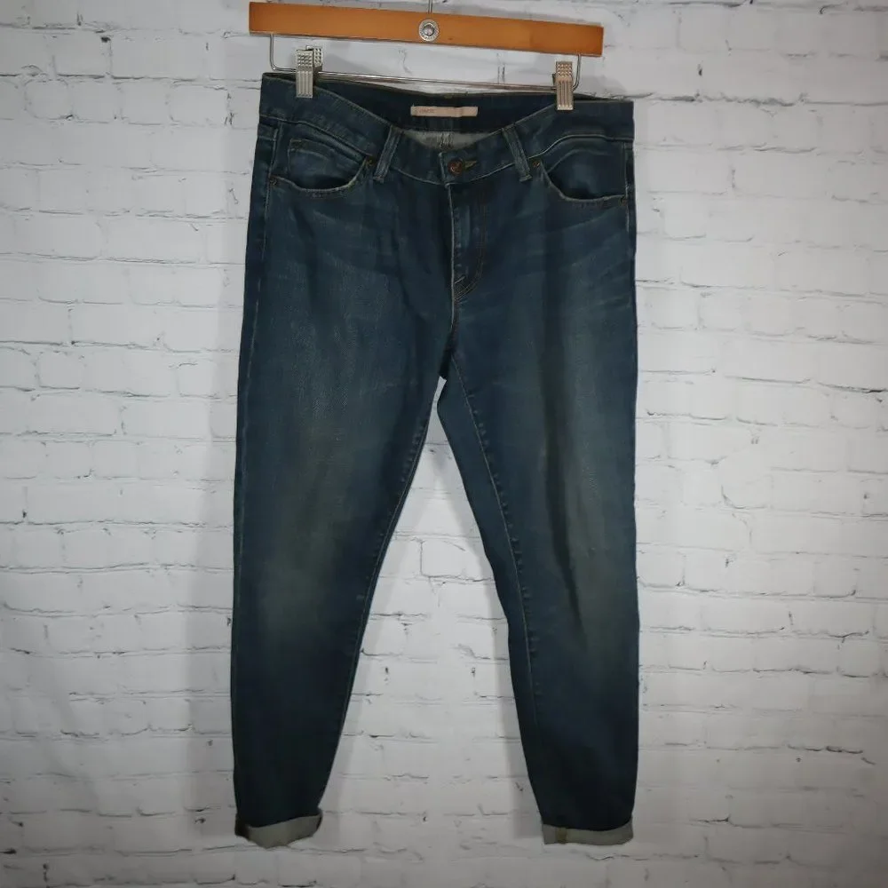 Vince Mallorca (Dark Wash) Crop Skinny Ankle Jeans Women's Size 29 - Picture 1 of 7